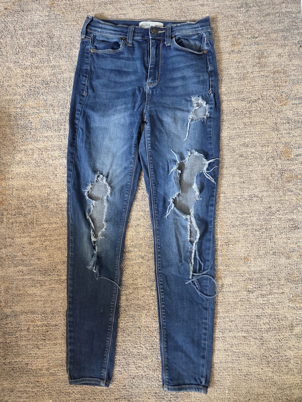 Mudd Distressed Skinny Jeans - Blue